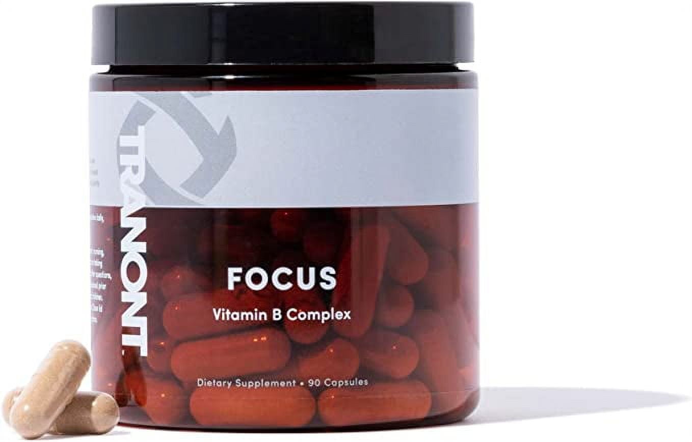 Tranont Focus Vitamin B Complex 90 Capsules B Complex Vitamins