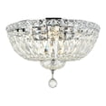 thumbnail image 1 of Tranquil 6 Light Chrome Transitional Flush Mount Clear Royal Cut Crystal, 1 of 7