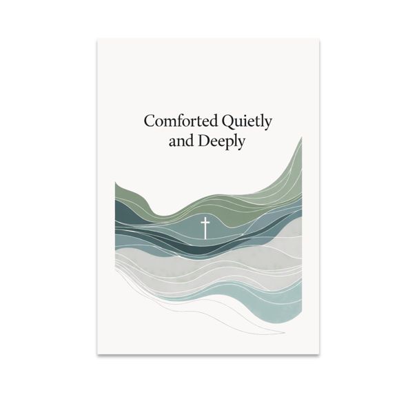 Tranquil Abstract Waves - Contemplative Spaces - 13x19 Poster Print