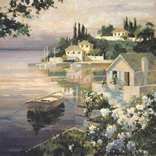 Tranquil Bay Canvas Art - Marilyn Simandle (24 x 24)