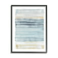 thumbnail image 1 of Tranquil Blue Beige Stripes Pattern Casual Painting Abstract Painting Framed Art Print Wall Art, 1 of 7