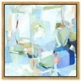 thumbnail image 1 of Tranquil Blues Canvas Print Summer Wall Decor by Art Remedy, Gold Frame, 40 x 40, 1 of 6
