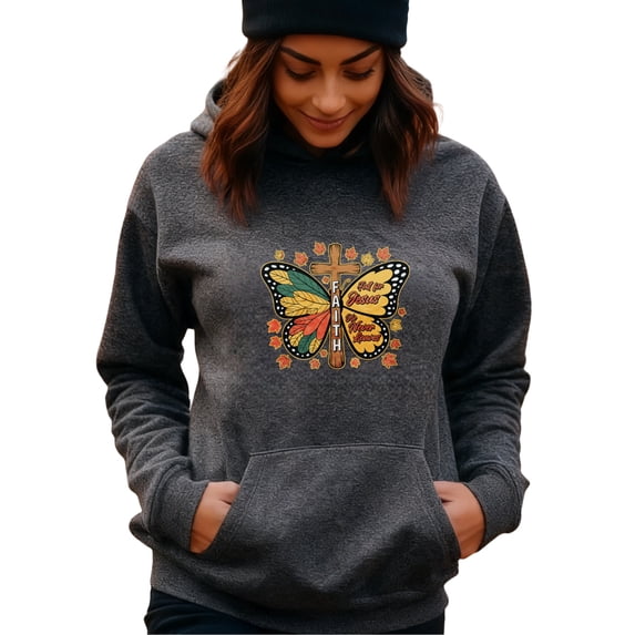 Tranquil Faith Hoodie for Men and Women, Unisex Pullover Hooded Sweatshirt, Comfortable Cotton Poly Blend, Casual Autumn Everyday Wear