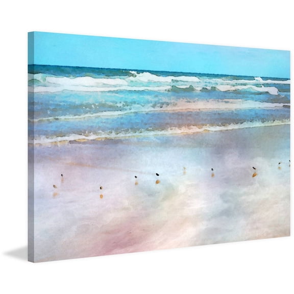 Tranquil Horizon Painting Print on Wrapped Canvas