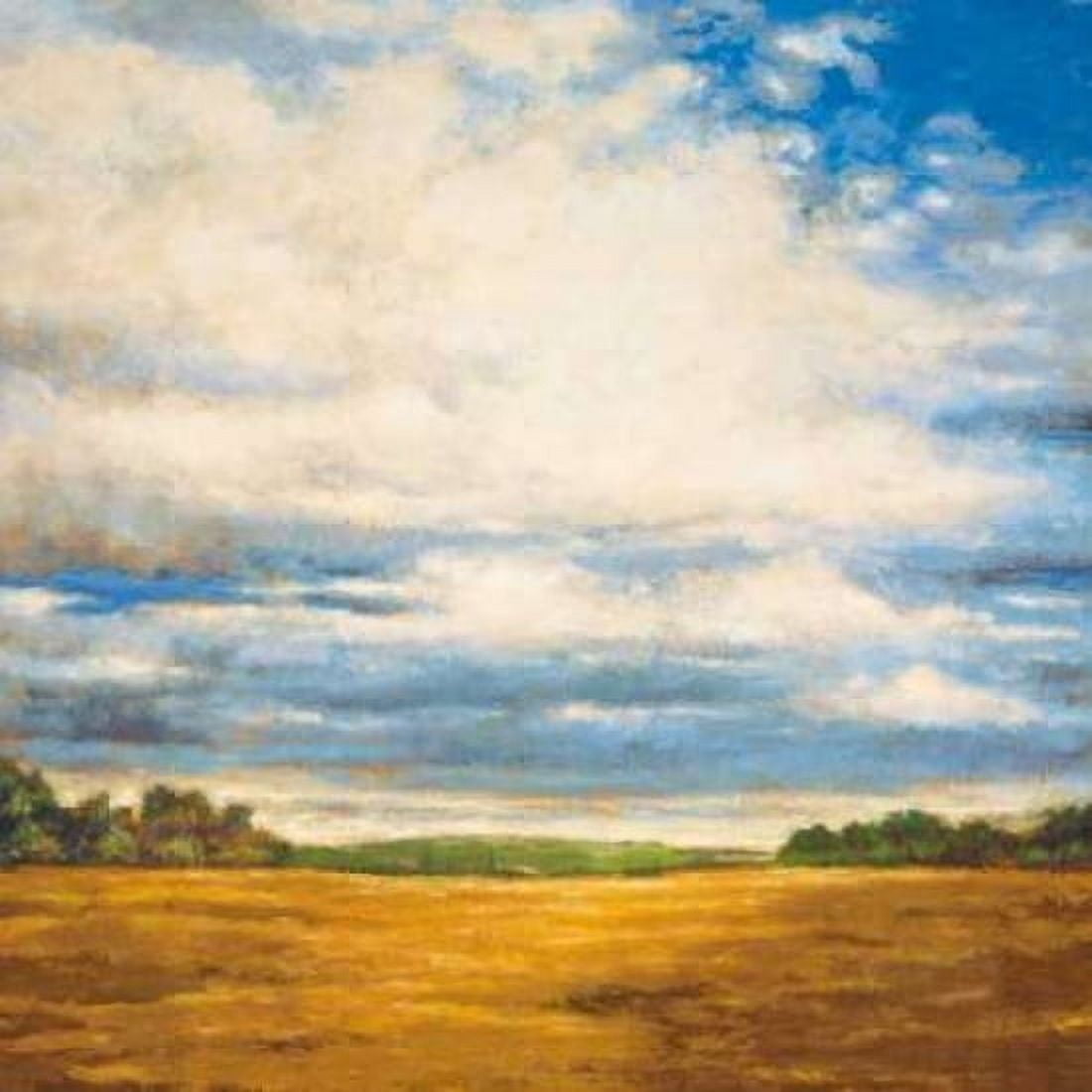 Tranquil Meadow Canvas Art - Zenon Burdy (24 x 24)