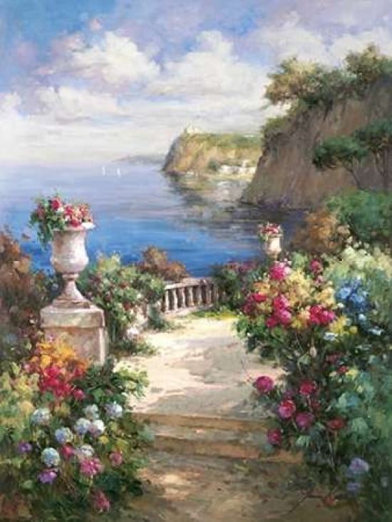 Tranquil Overlook Canvas Art - James Reed (22 x 28)