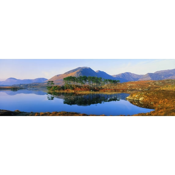 Tranquil Scene Of Lake And Mountain Range by The Irish Image Collection / Design Pics (68 x 22)