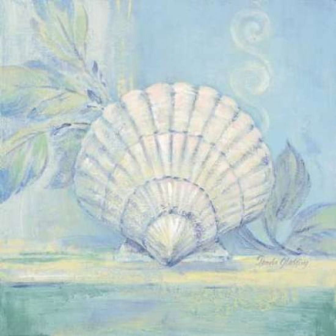 Tranquil Seashell IV Canvas Art - Pamela Gladding (24 x 24)
