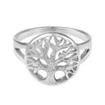 thumbnail image 1 of Tranquil Tree of Life Emblem Sterling Silver Ring-8, 1 of 7