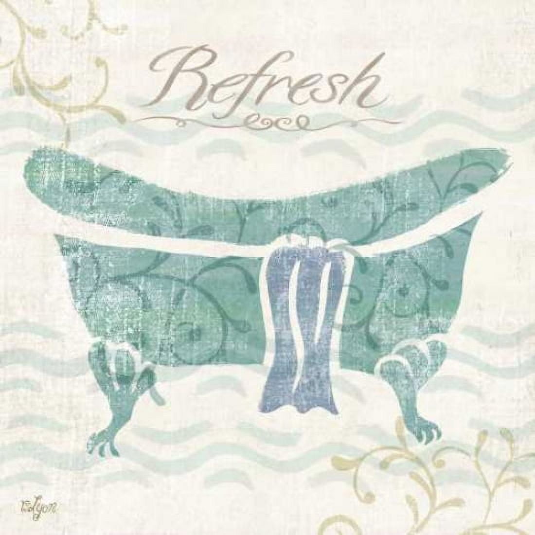 Tranquil Tub I Canvas Art - Rebecca Lyon (24 x 24)