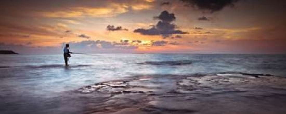 Tranquil beach Canvas Art - Assaf Frank (10 x 20)
