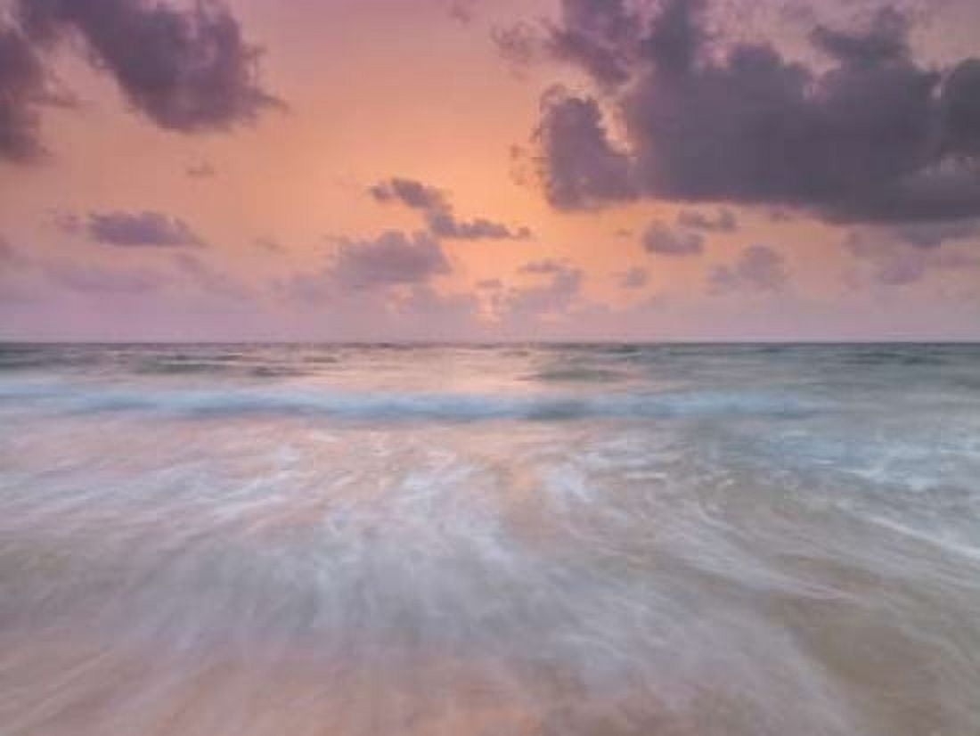 Tranquil beach with cloudscapes Canvas Art - Assaf Frank (18 x 24)