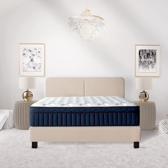 Tranquility 12" Medium Pillow-Top Memory Foam Edge Support Pocket Spring Premium Hybrid Mattress in a Box, CertiPUR-US, Twin Size