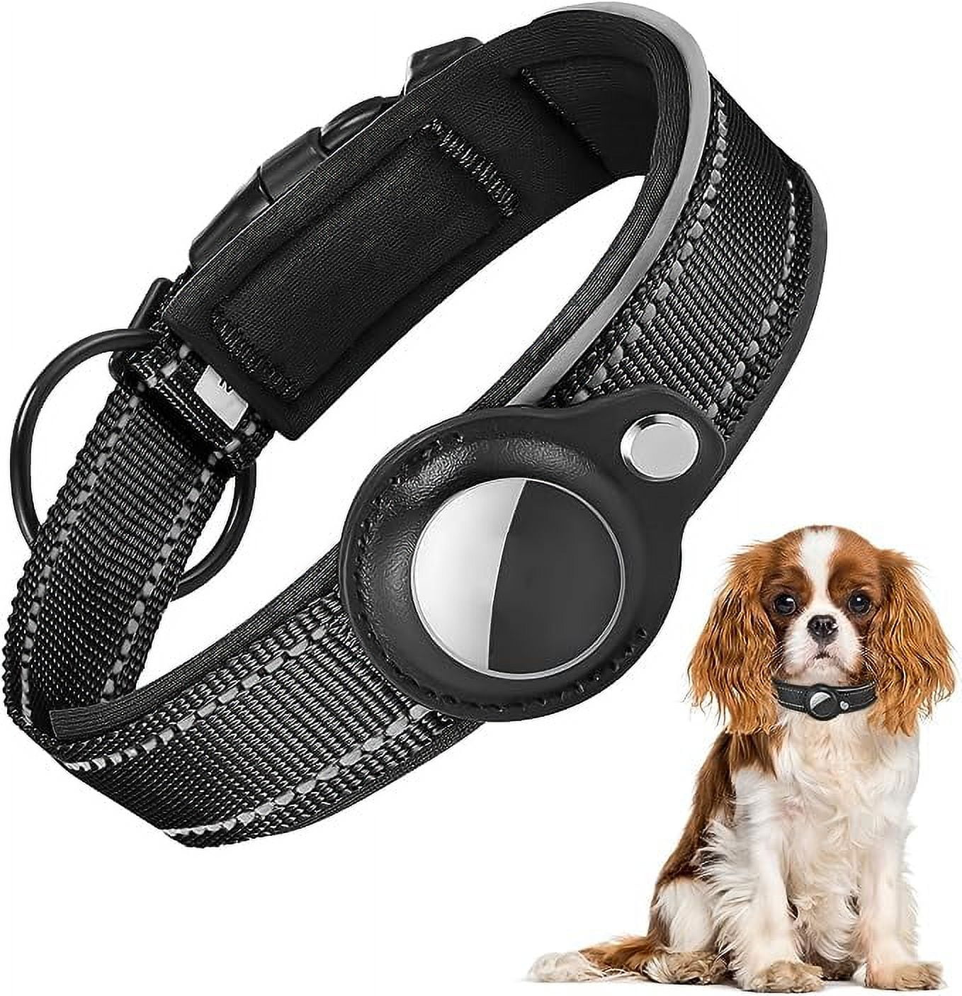 Tranquility AirTag Dog Collar, Reflective Air Tag Dog Collar