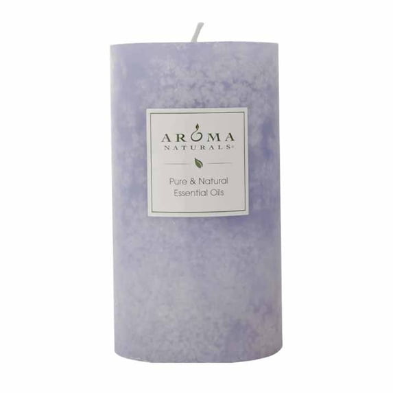Aroma Naturals Pillar Candle Tranquility Perwinkle 1 Container
