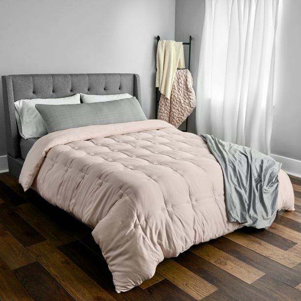 Tranquility EcoFriendly Quilted Comforter, Blush, Twin