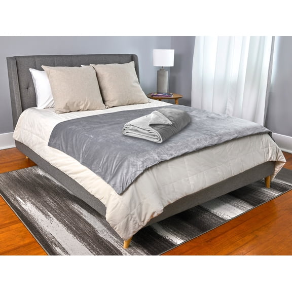 Tranquility Cool-To-The-Touch 15lb Weighted Blanket, Gray, Adult