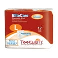 thumbnail image 1 of Tranquility Elite Care Brief, Large, 45 - 58 Large Disposable Heavy Absorbency - 12 ea, 1 of 3