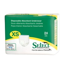 Tranquility Essential Disposable Underwear Pull On with Tear Away Seams X-Small, 2603, Heavy, 96 Ct