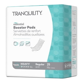 Tranquility Essential Unisex Booster Pad Flow-Through Pad 4-1/4 X 12 Inch 2760, 25 Ct