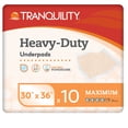 thumbnail image 1 of Tranquility Heavy Duty Disposable Underpad, Heavy Absorbency, Super Absorbent Polymer, 30 x 36 Inch, 60 Count, 1 of 7
