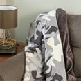 thumbnail image 1 of Tranquility Kids 6lbs Removable Machine Washable Cover Glass Bead Filled Weighted Blanket, Camo, 1 of 5