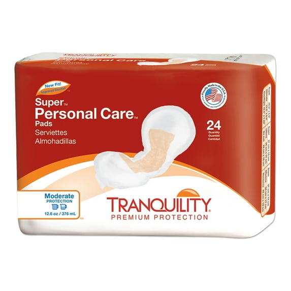 Tranquility Pads, Underwear Incontinence Liners, Unisex, One Size Fits Most, 24 Count, 1 Pack