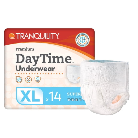 Tranquility Premium DayTime Disposable Underwear 2107, X-Large, 14 Count