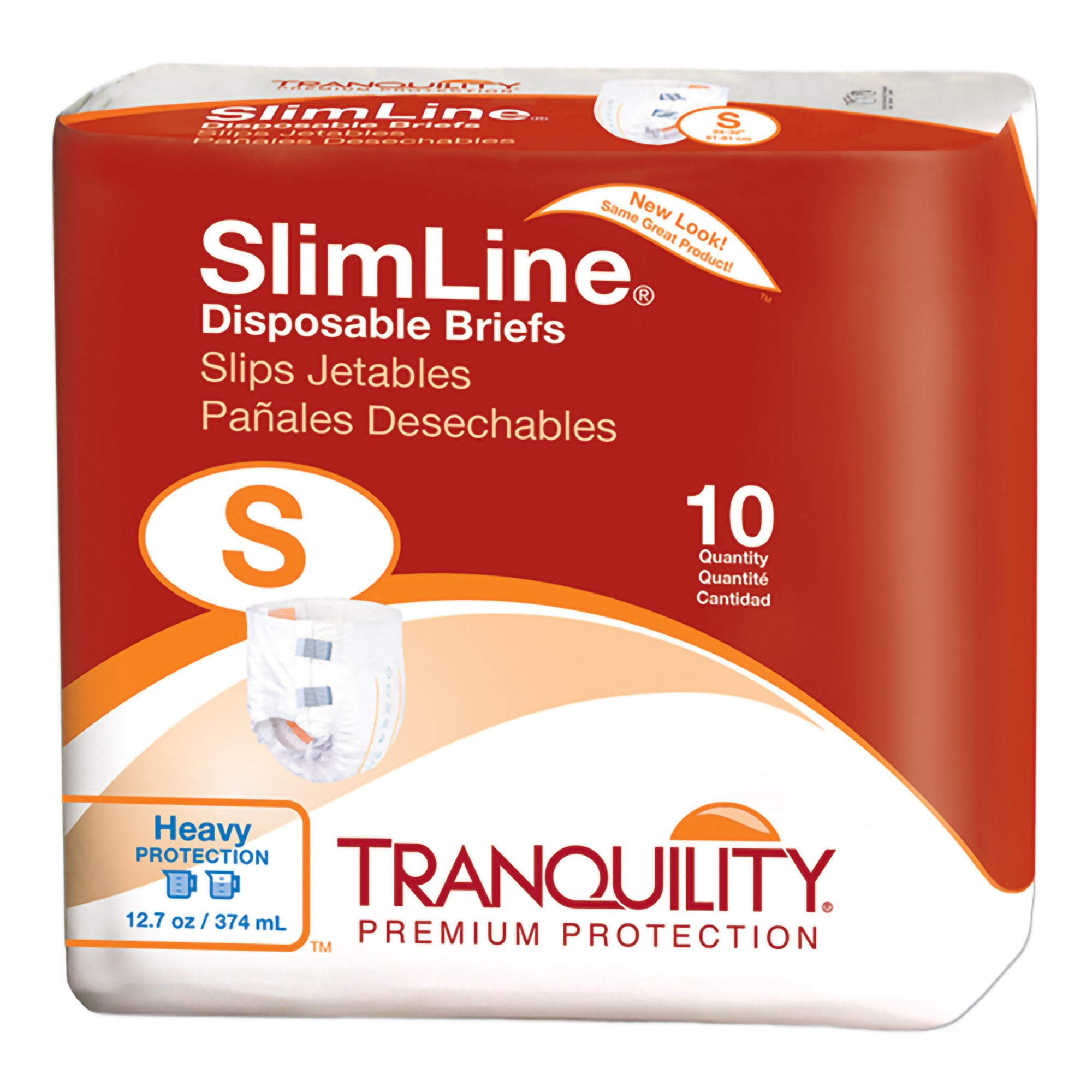 Tranquility Slimline Adult Incontinence Brief S Heavy Absorbency Full