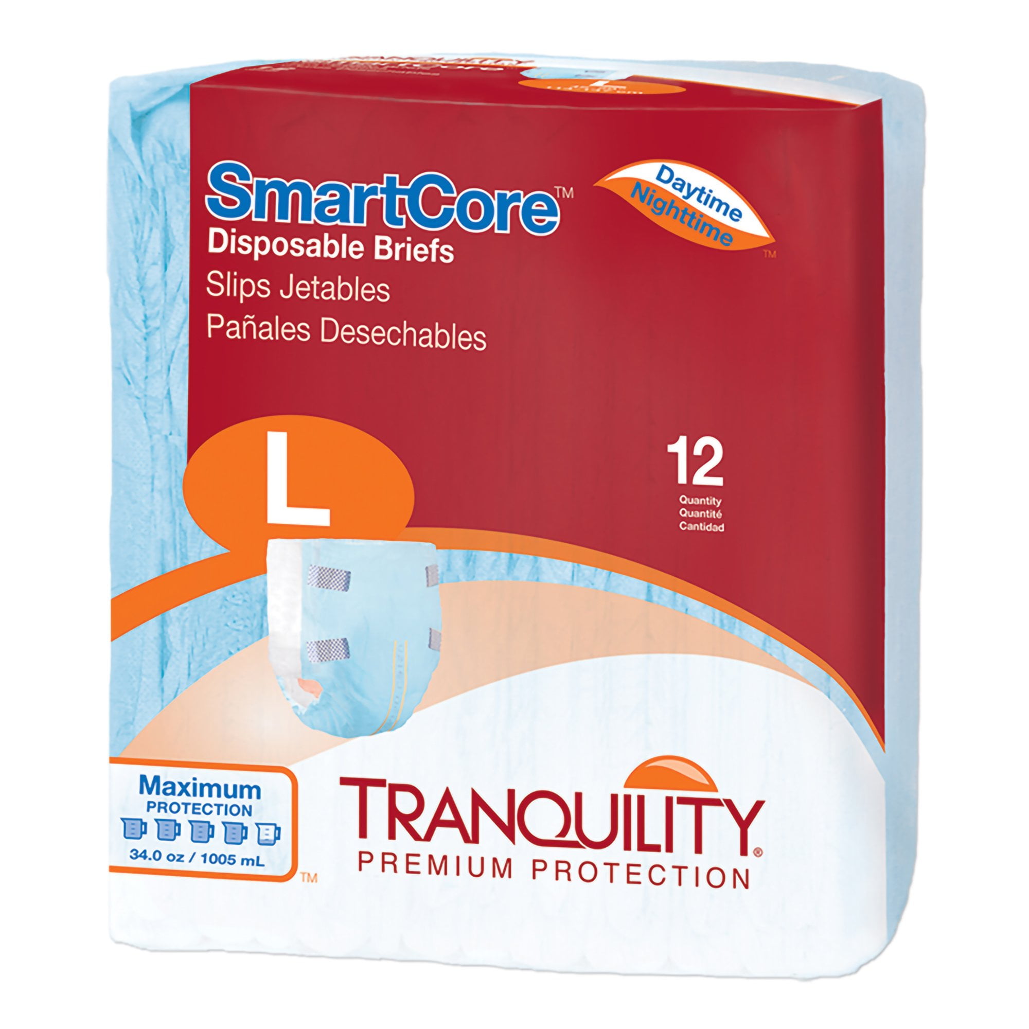 Tranquility Essential Incontinence Booster Pads, Moderate Absorbency -  Unisex, Regular, 12 in L