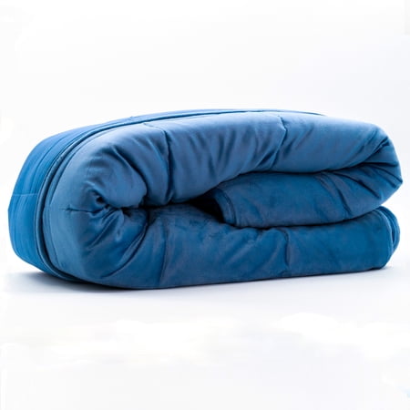 Tranquility Temperature Balancing 12lb Weighted Blanket, Midnight Blue