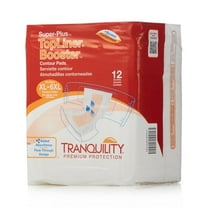 Tranquility Top Liner Contour Unisex Booster Pad Flow-Through Pad 14 X 32 Inch 3097, 96 Ct