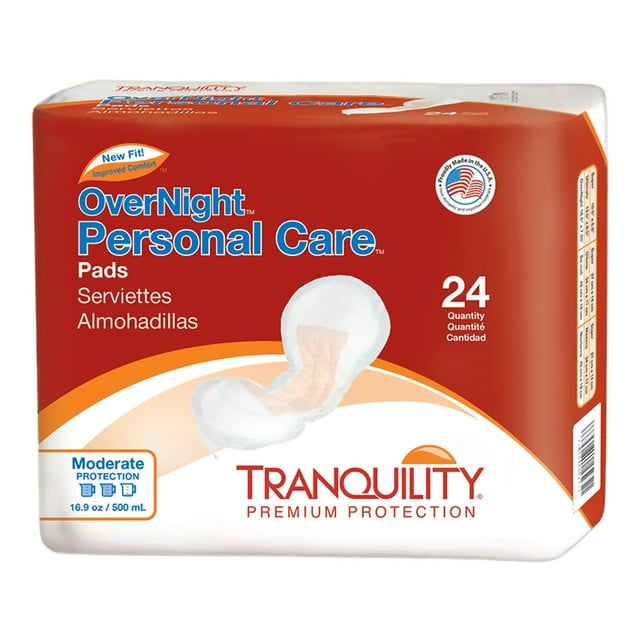 Tranquility Unisex Incontinent Pad Overnight 71/4 X 161/2 Inch 2382