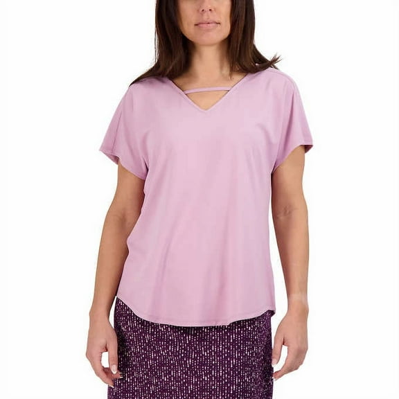 Tranquility by Colorado Clothing Womens V-neck Top Lilac, Large