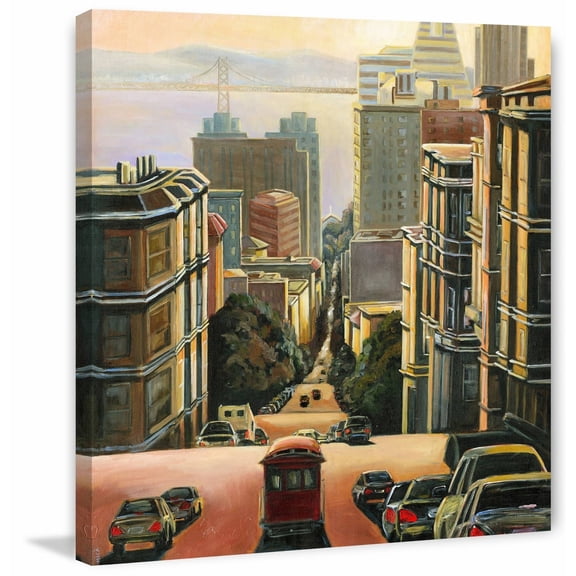 "Tranquility in San Francisco" Painting Print on Wrapped Canvas