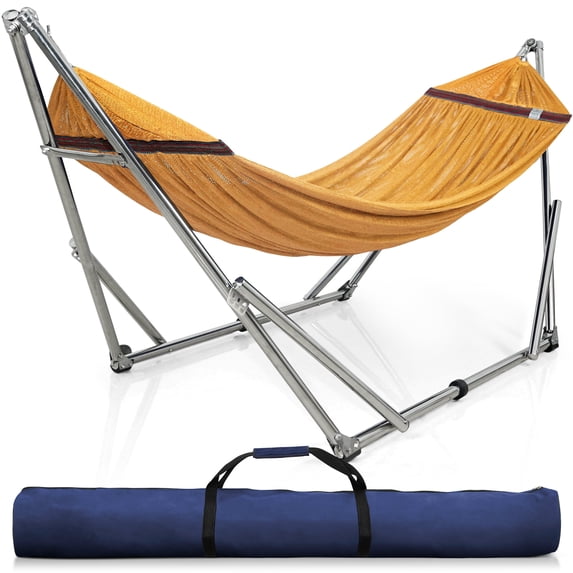 Tranquillo Stainless Steel Hammock 650lbs, Yellow