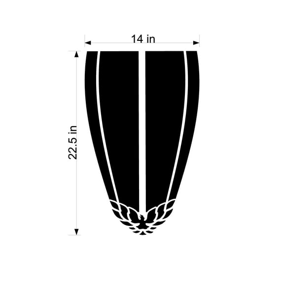 Trans AM Hood Golf Cart Go Cart Decals Stickers Side by Side Auto Truck Racing Graphics GC202