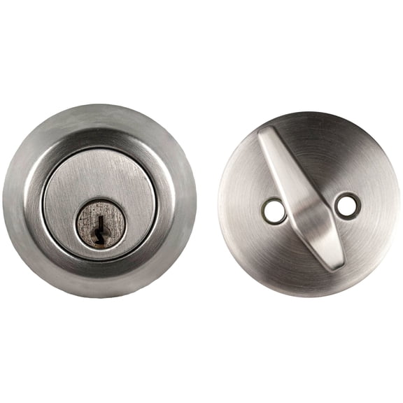 Trans-Atlantic Co. 700 Series Grade 2 Single Cylinder Deadbolt in Satin Chrome Finish