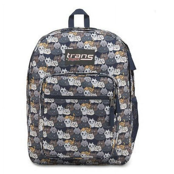 Trans By JanSport Supermax Cats School Backpack 15" Laptop Sleeve Catty Crowd