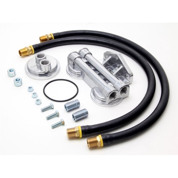 Trans-Dapt 1222 TDP1222 OIL FLTR RELO KIT DUAL CHEVY Fits select: 2001-2019 CHEVROLET SILVERADO, 2001-2019 GMC SIERRA