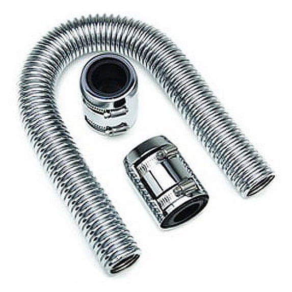 Trans-Dapt 8203 TDP8203 RAD HOSE KIT S/S 24IN CHRM