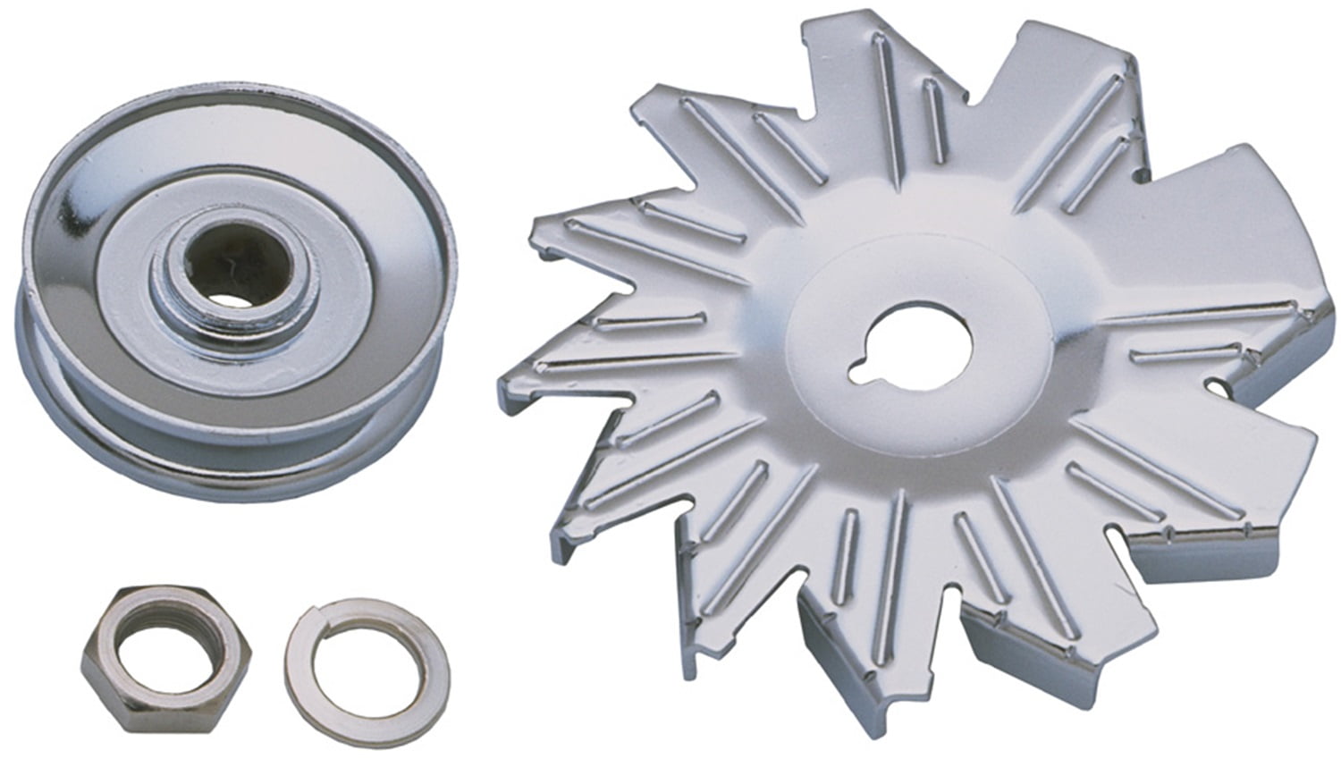 Trans-Dapt 9446 TDP9446 ALT PULLEY/FAN SNGL CHRM