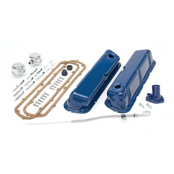 Trans-Dapt Performance 3061 Valve Cover SBF Blue Powder Coat