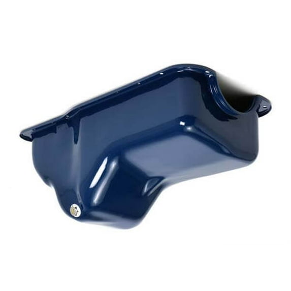 Trans-Dapt Performance Products 8352 Powder Coated Oil Pan; Rear Sump Only; 4 Qt. Capacity; Non-Baffled; Ford Blue Powder Coated;