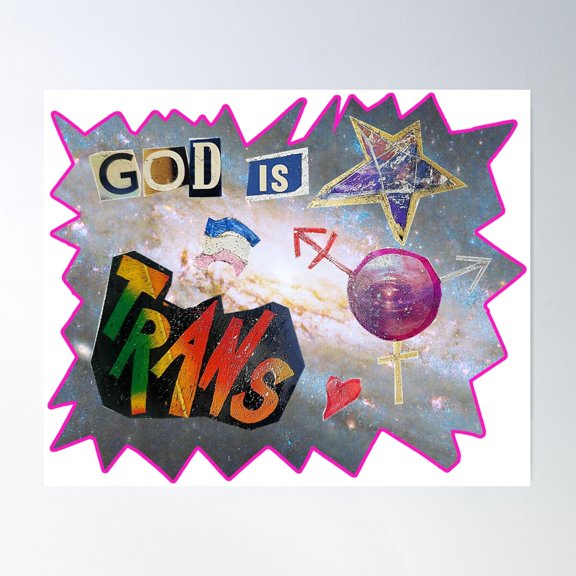 Trans Divinity #1 Poster Wall Art, Modern Wall Decor For Living Room Bedroom, 8x12 UNFRAMED