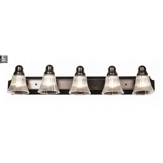 Trans Global Lighting 2505 BN 5 Light Bath Bar - Brushed Nickel