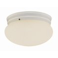 thumbnail image 1 of Trans Global Lighting PL-3620 WH Energy Efficient 1 Light Mushroom Flushmount - White, 1 of 1
