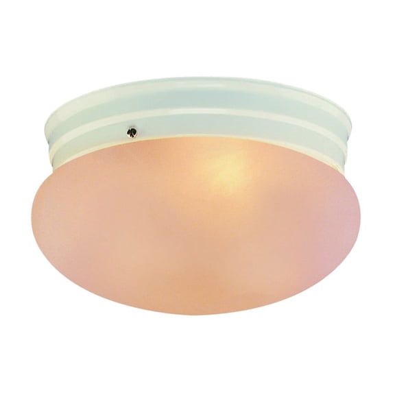3621 WH-Trans Globe Lighting-10 Inch Flush Mount White Finish with Marbleized Glass