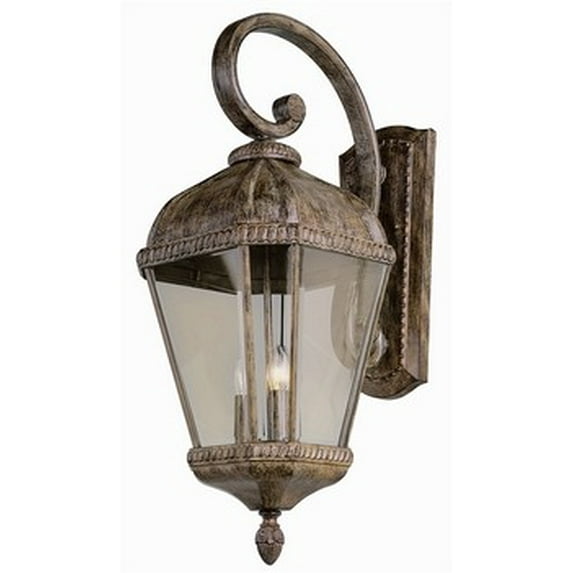 Trans Globe 5151 BRT Coach Lantern - Burnished Rust - 15W in.