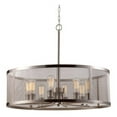 thumbnail image 1 of Trans Globe Lighting 10229 Mesh 8 Light 30" Wide Drum Chandelier - Nickel, 1 of 2